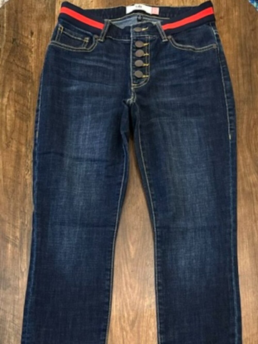 Cabi Jeans Button Fly Skinny Jeans Women's Size 2 Dark Wash